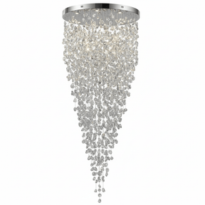 Crystal Stone Crystal Spiral Chandelier