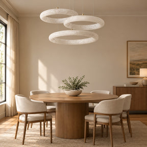 Anello Modern Alabaster Ring Chandelier