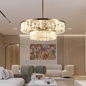 Selene Linear Crystal Chandelier