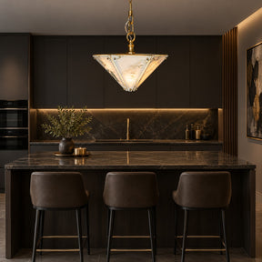 Modern Faceted Luxury stone Chandelier