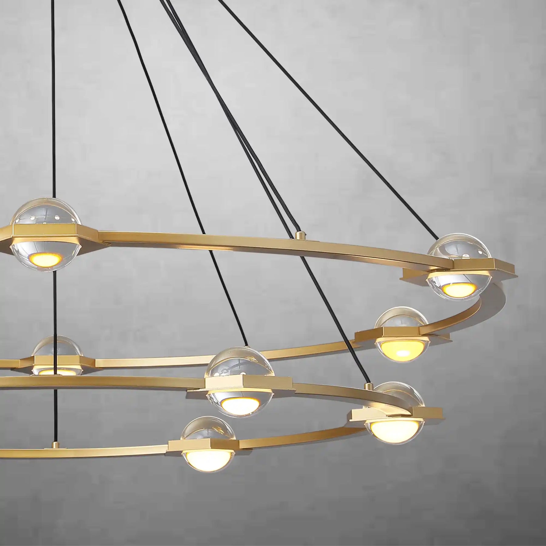 Planets 2-Tier Round Chandelier 60", Decoration Lamp