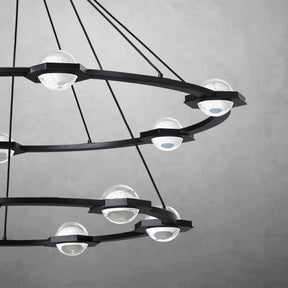 Planets 2-Tier Round Chandelier 48" LED Light