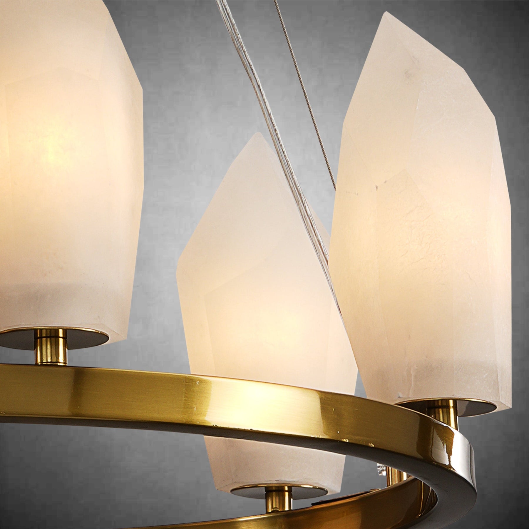 Diamond Alabaster Chandeliers D23.6"