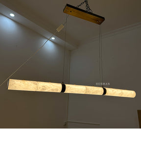Alabaster Magnificence Art Linear Chandelier