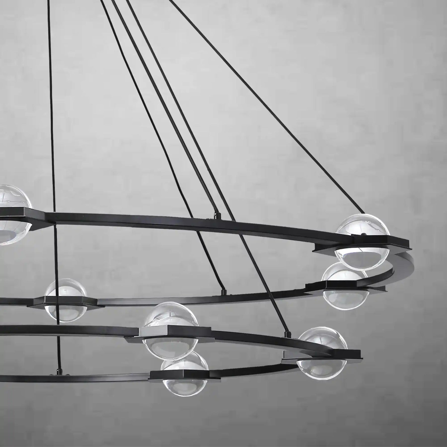 Planets 2-Tier Round Chandelier 60", Decoration Lamp