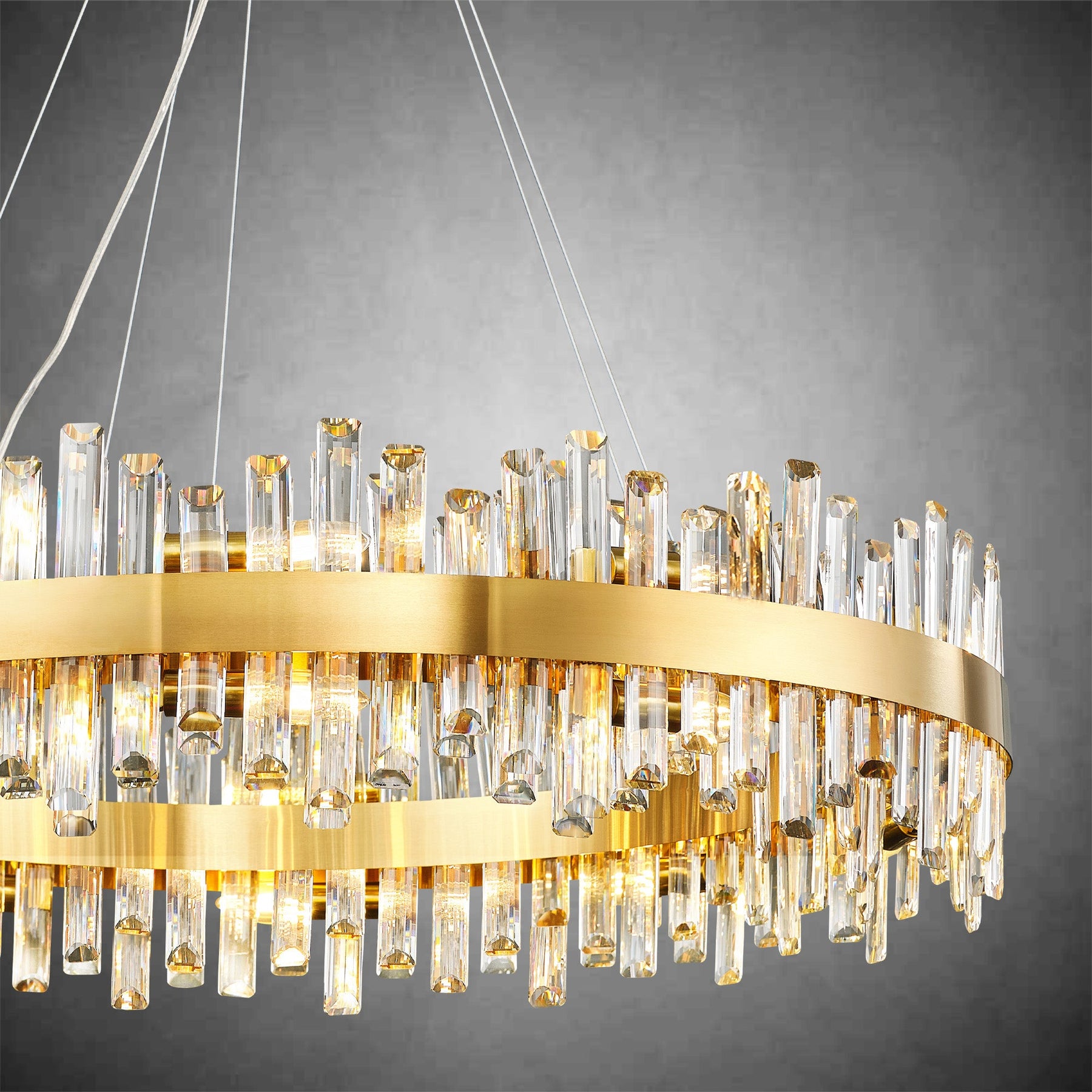 Modern Round Crystal Chandelier