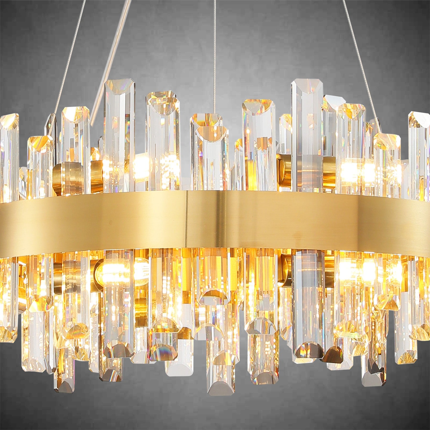 Modern Round Crystal Chandelier
