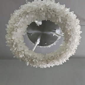 Geode  Round Quartz Crystal Chandelier