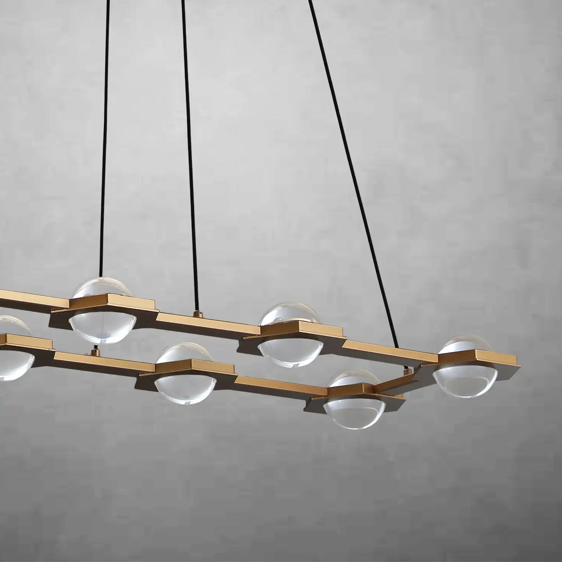 Planets Dining Room Rectangular Chandelier 54'' 72"W