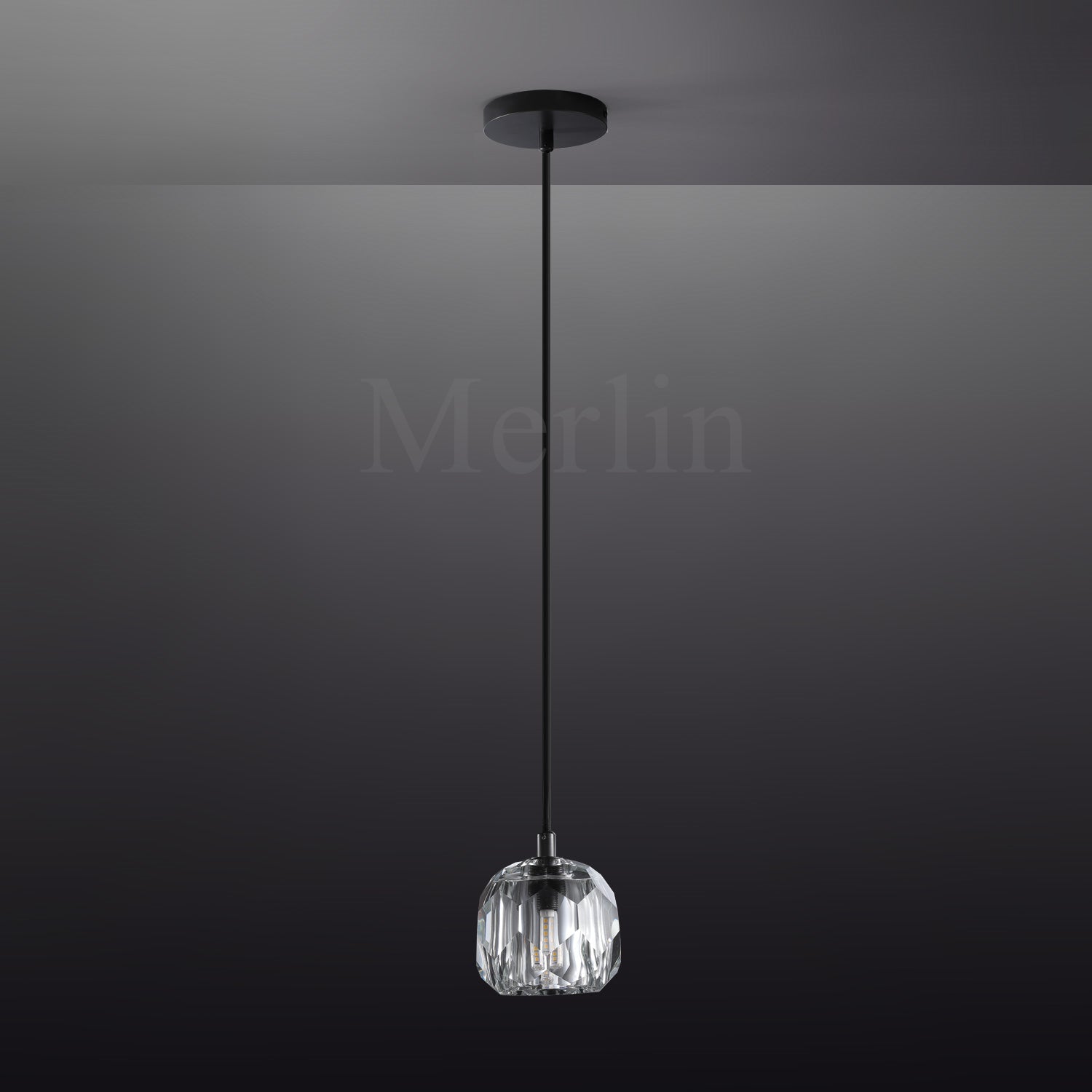 Kristal Ball Crystal Pendant Lighting, Minimalist Pendant Lamp Perfect for Modern Kitchen Islands