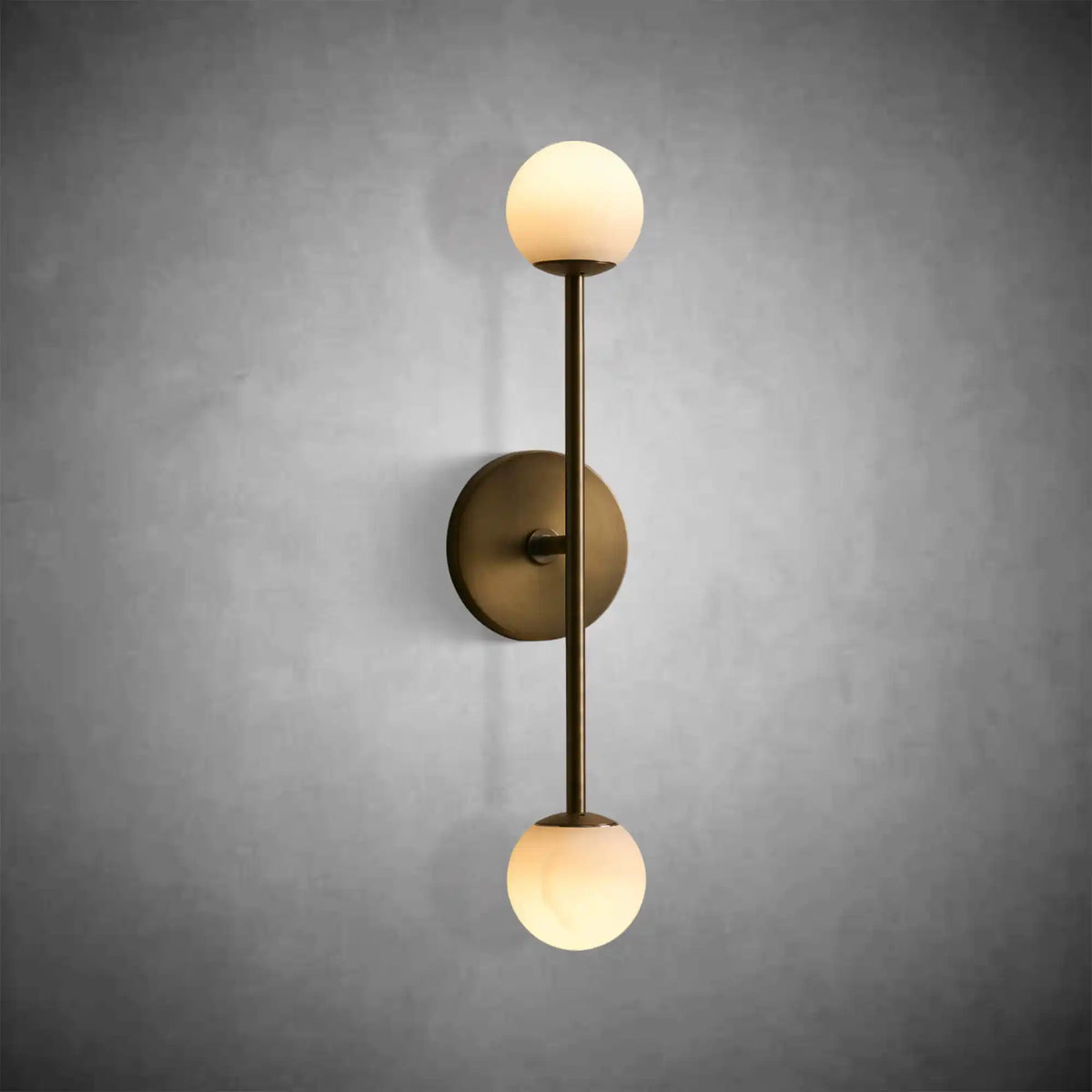 Girouette Alabaster Double Wall Sconce