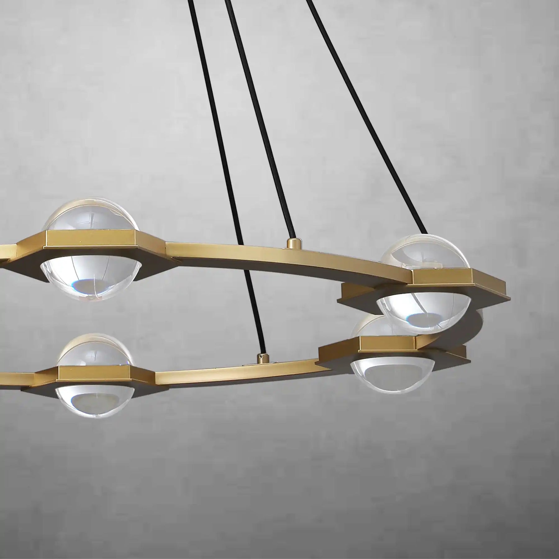 Planets Round Chandelier 48" LED Light