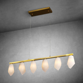 Diamond Alabaster Chandelier L39"