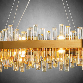Modern Rectangular Crystal Chandeliers