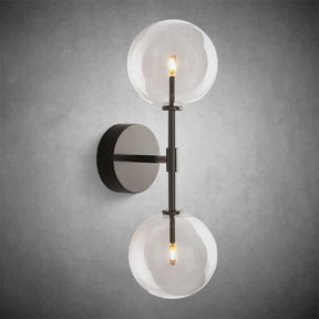 Glass Globe Linear Sconce