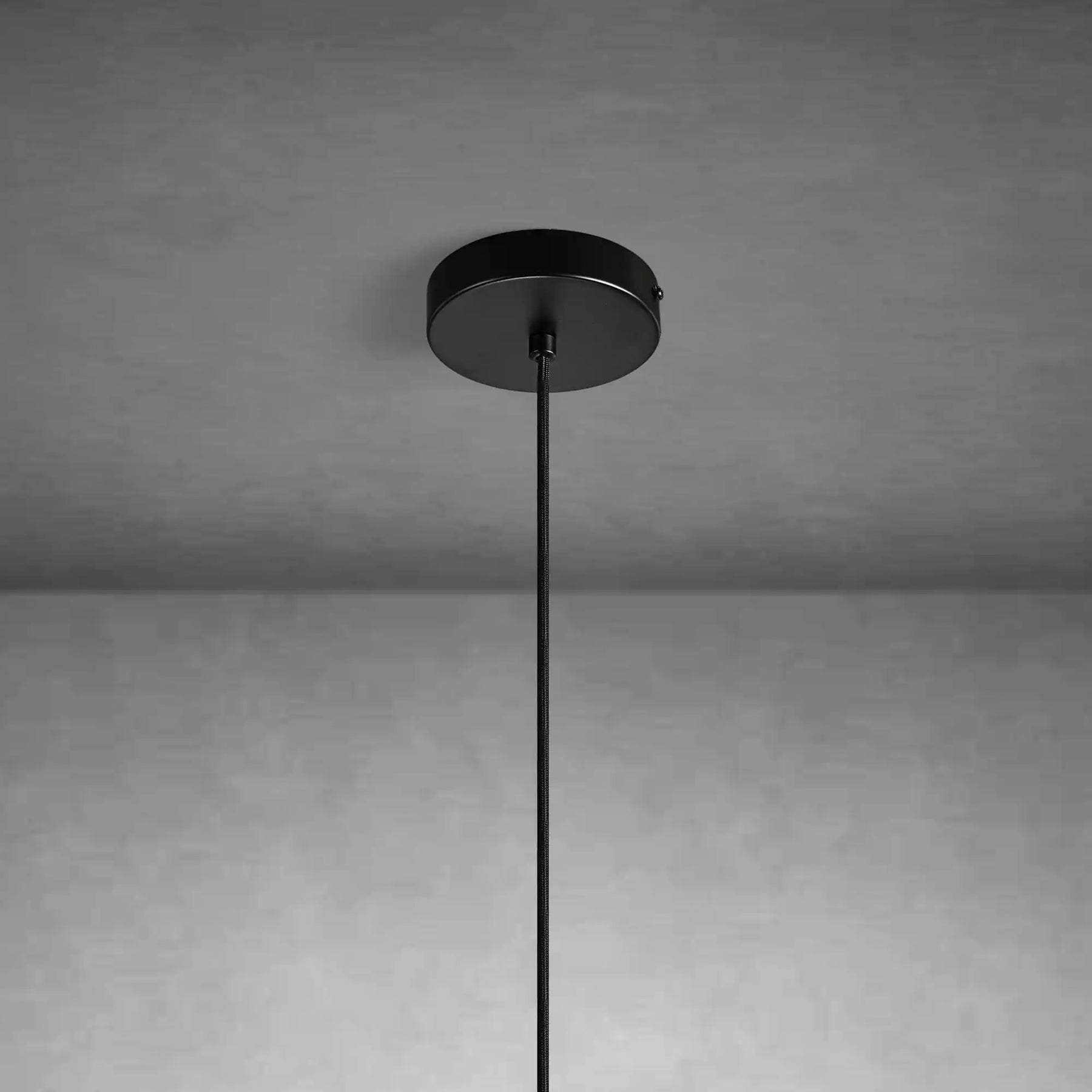 Spherical marble single pendant light