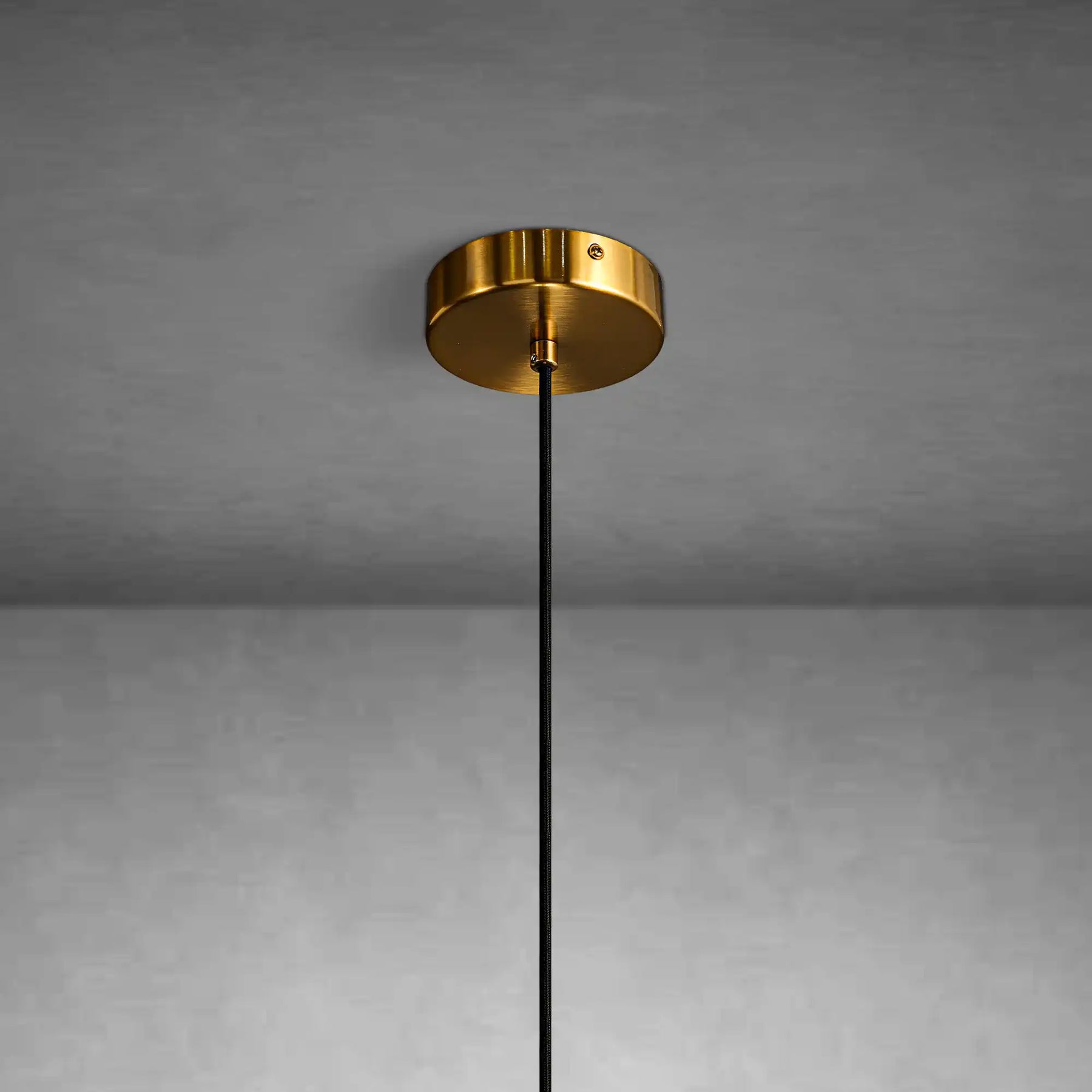 Spherical marble single pendant light