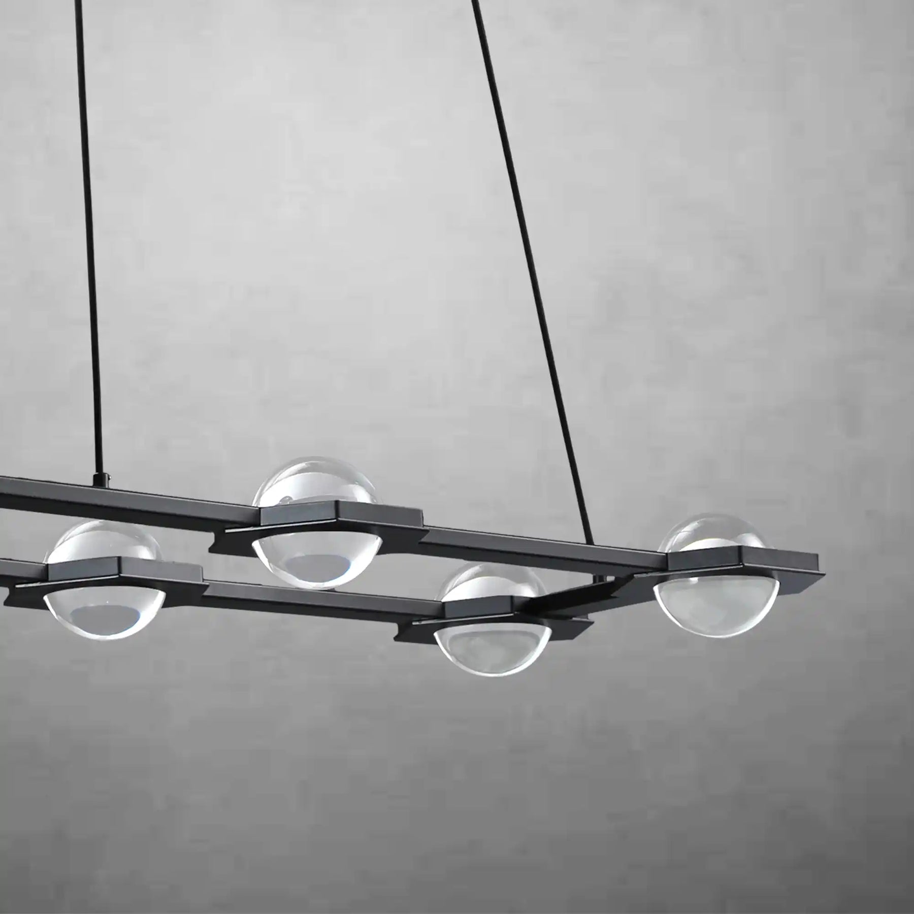 Planets Dining Room Rectangular Chandelier 54'' 72"W