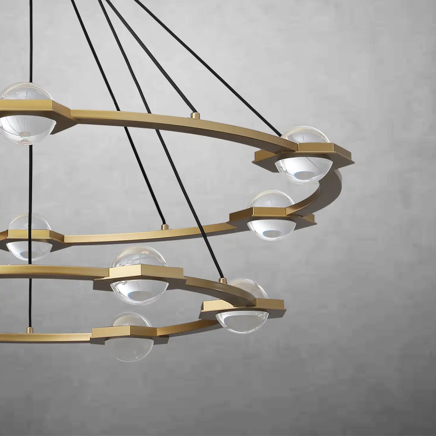 Planets 2-Tier Round Chandelier 48" LED Light