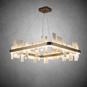 Mirage Natural Stone Chandelier 31"