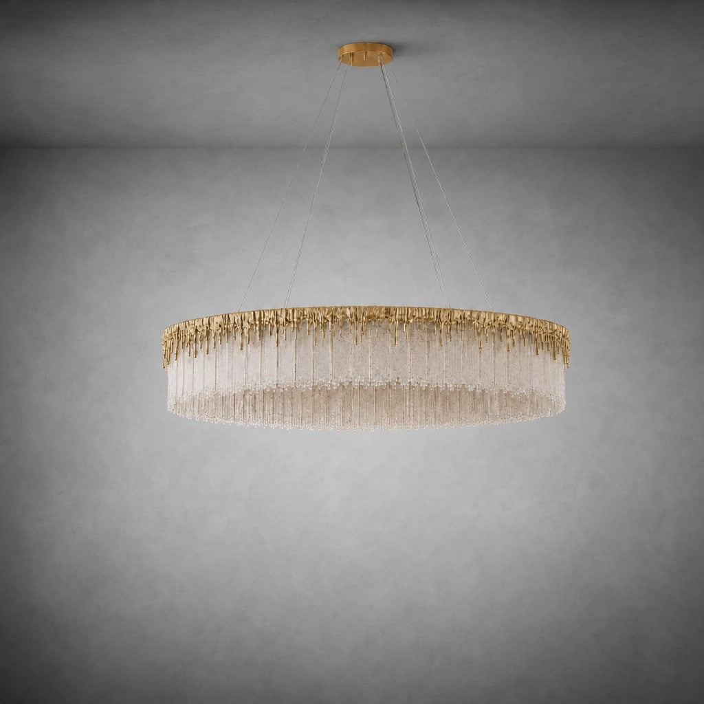 Ice Bloom Glass Chandelier D1000 - Copper