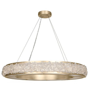 Citrine Halo Crystal Chandelier