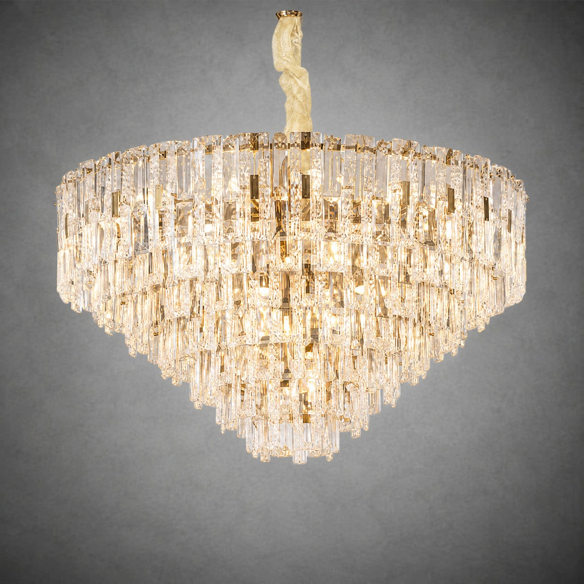 Notturno Crystal Crown Chandelier