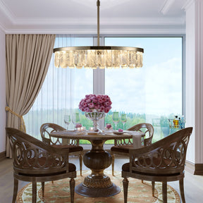 Selene Linear Crystal Chandelier