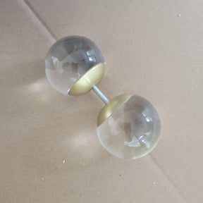 Modern 2/3 Ring Glass Ball Chandelier for Low-ceiling
