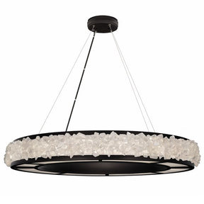 Citrine Halo Crystal Chandelier