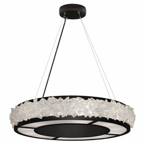 Citrine Halo Crystal Chandelier