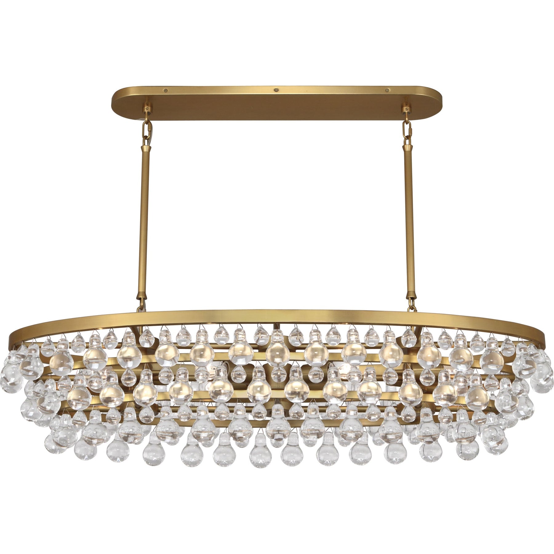 Eamon Glass Oval Chandelier 42.75''W