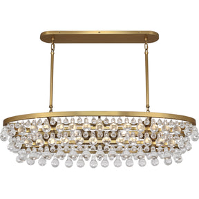 Eamon Glass Oval Chandelier 42.75''W