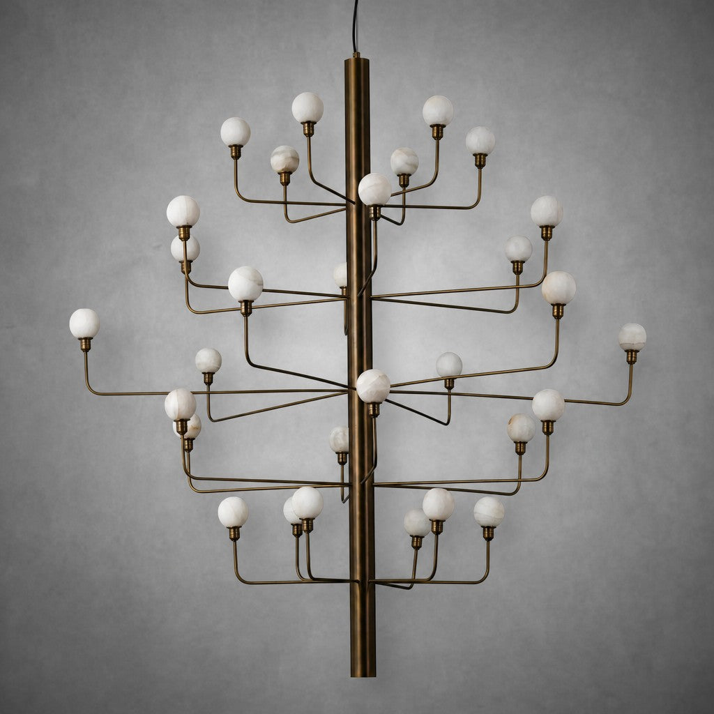 Ramo Alabaster Foyer Large Chandelier