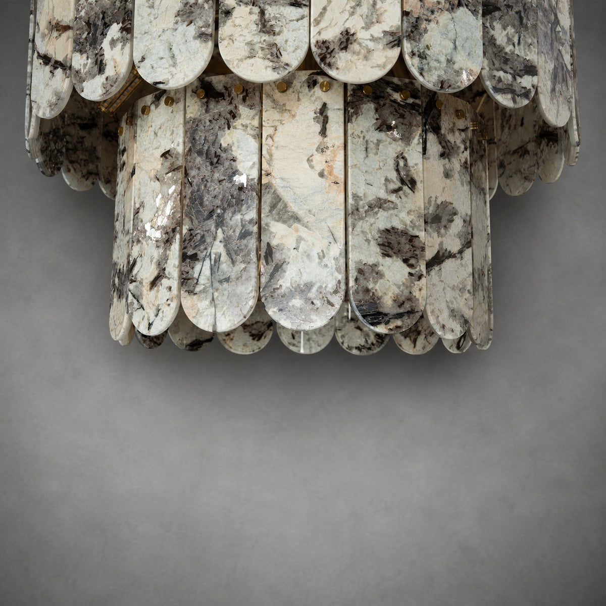Grand Four-Tier Snowcrest White Luxury stone Chandelier
