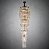 D500 Stripe Crystal Chip Stair Light - Black