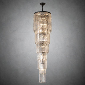 D500 Stripe Crystal Chip Stair Light - Black