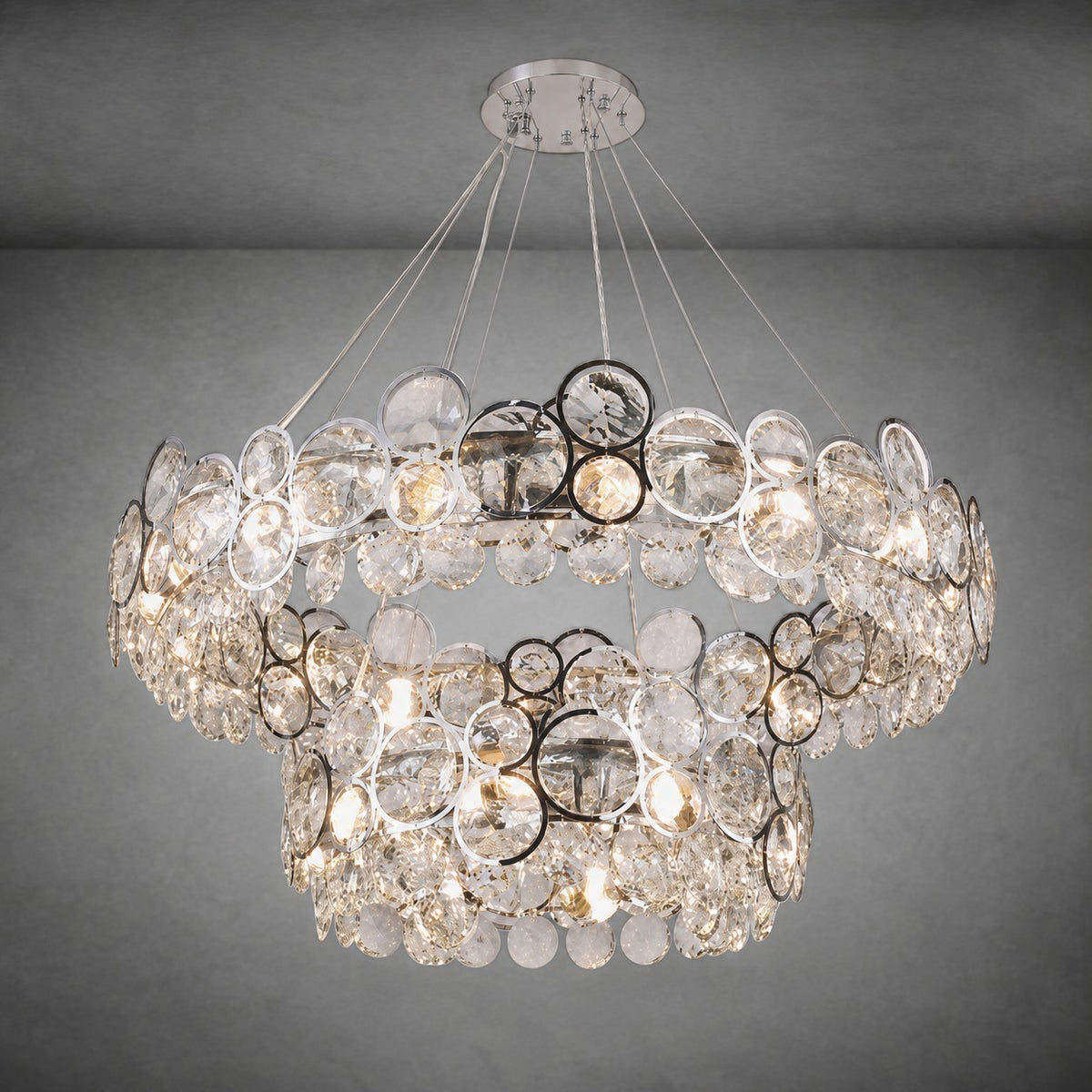 Velo Crystal Crown Chandelier