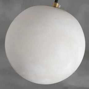 Merlin Hansa Alabaster Ball Pendant Light, Island Mini Pendant Light
