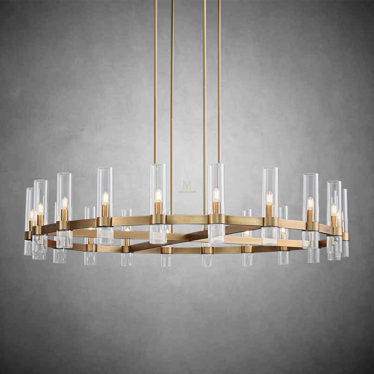 Nova Series Luxury Glass Round Chandelier, Modern Lamp Fixtures