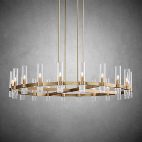 Nova Series Luxury Glass Round Chandelier, Modern Lamp Fixtures