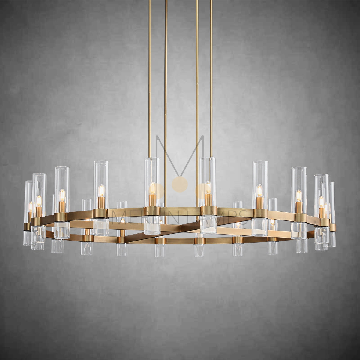 Nova Luxury Glass Round Chandelier