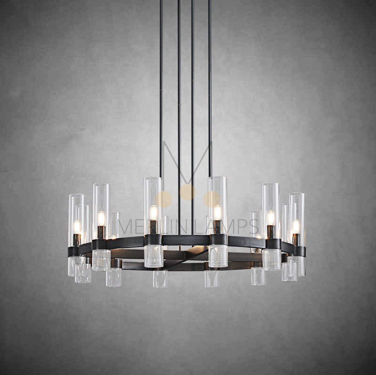 Nova Luxury Glass Round Chandelier