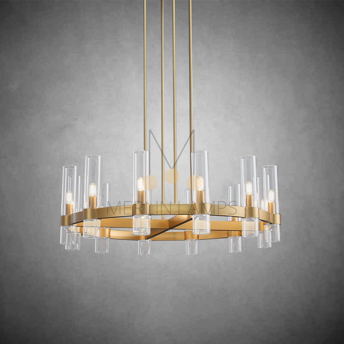 Nova Luxury Glass Round Chandelier