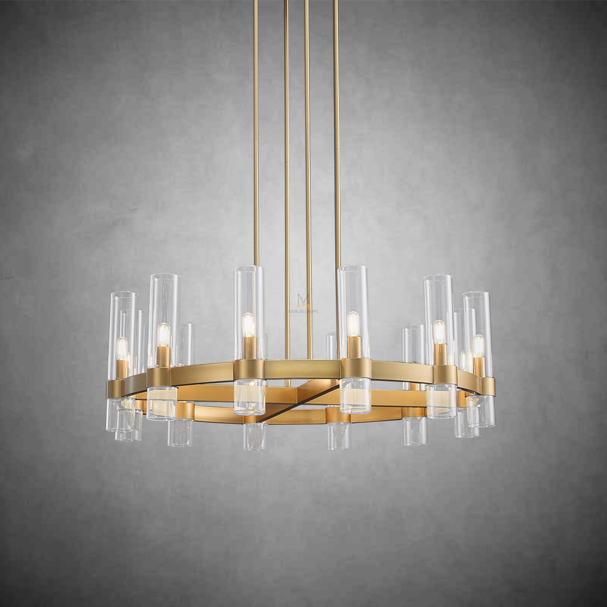 Nova Series Luxury Glass Round Chandelier, Modern Lamp Fixtures