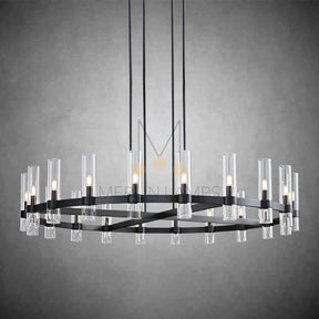 Nova Luxury Glass Round Chandelier