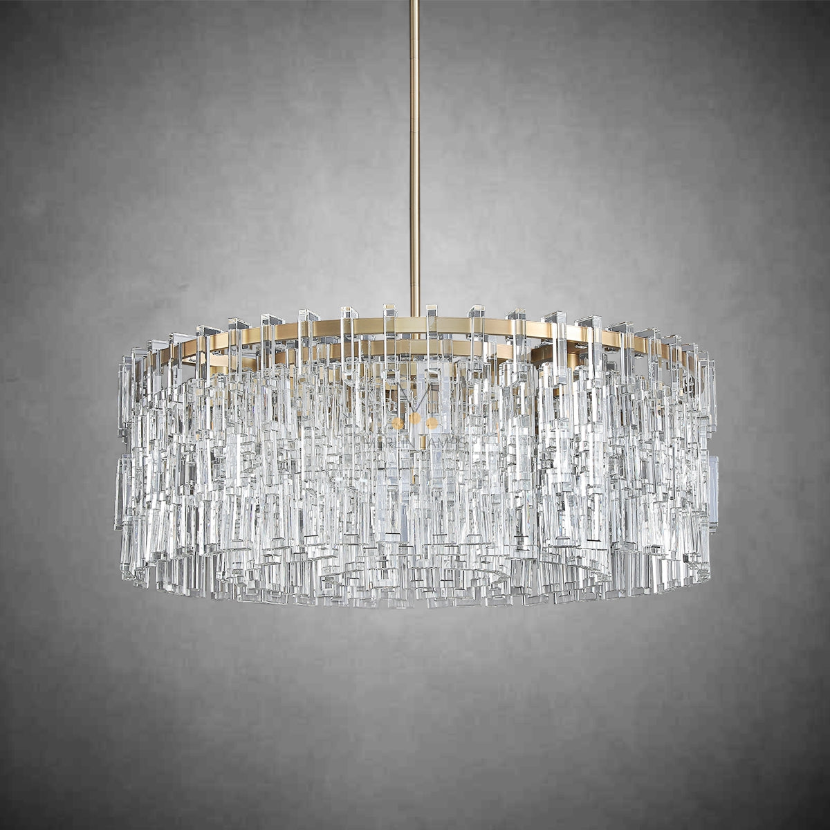 Melody K9 Crystal Round Chandelir for Living Room Bedroom, Kitchen Island