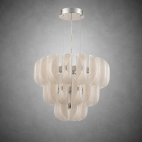 Helena Tiered Modern Glass Chandelier 31" D