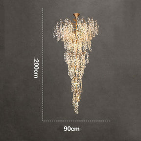 Long Vine Staircase Chandelier 78.7" 110"