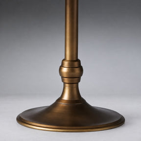 Round Wood Bistro Table, Cast Iron Base